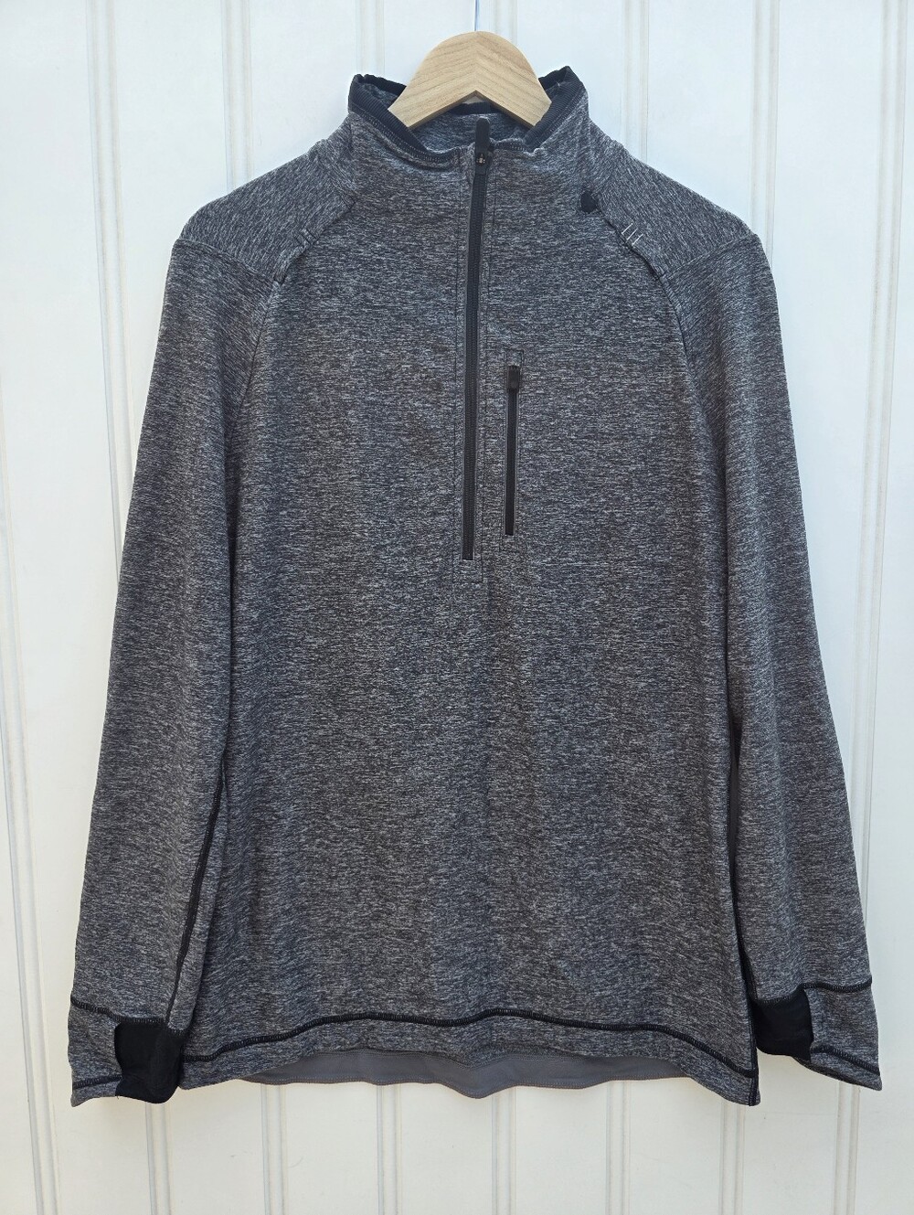Lululemon 1/4 Zip Pullover Lightweight Shirt Jacket Grey Athletic Mens Large